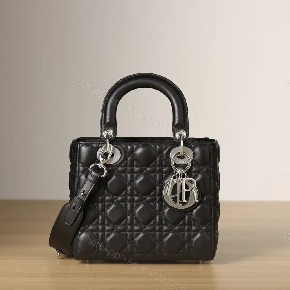 高仿Dior*LadyDiorMyABCDior系列小羊皮黑色手袋 — view 1