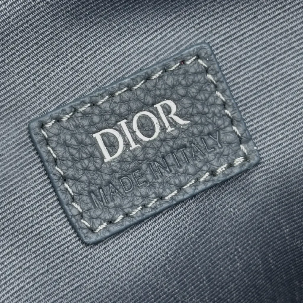 View 10 of Chic Pebbled Leather Crossbody Bag - Structured, Monogram Texture, All-Day