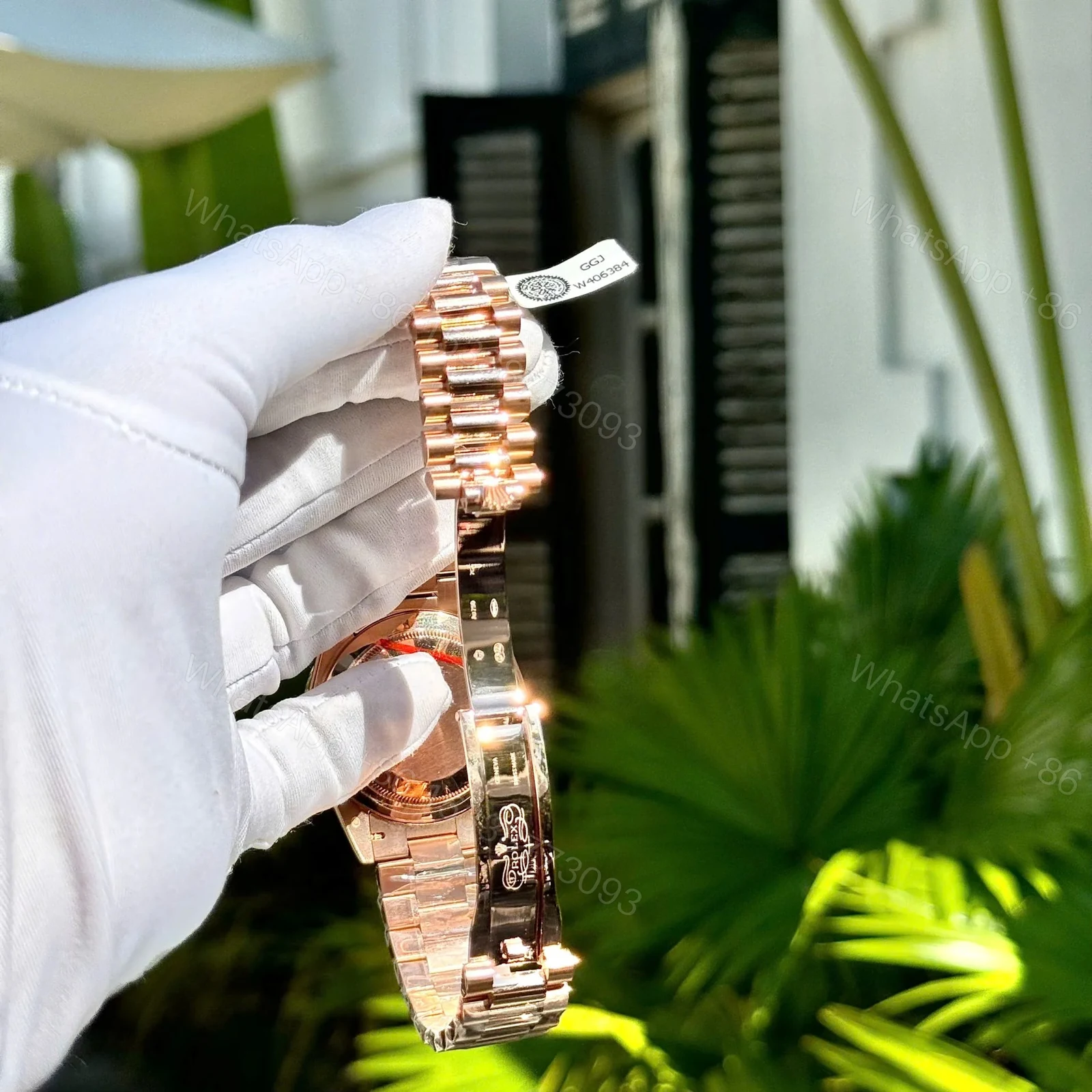 View 8 of Superclone Rolex Day-Date Diamond-Paved Dial 128395tbr-0008 36 mm