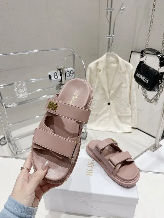 View 6 of Chic Rose-Pink Chunky Sandals with Luxe Dual Straps