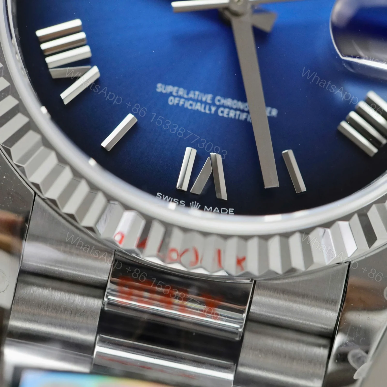 View 7 of Superclone Rolex Day-Date Blue Ombré Dial 128239-0063 36 mm