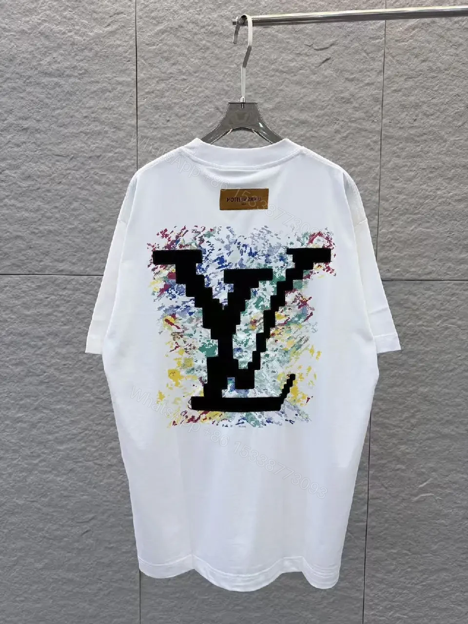 View 6 of White Cotton Tee – Minimalist Luxury Logo Shirt