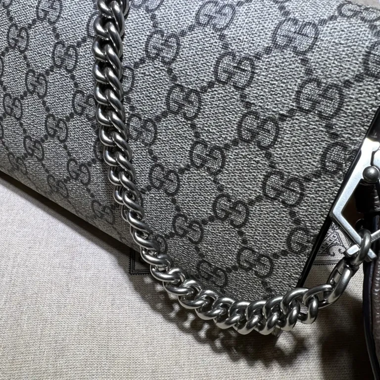 View 4 of Purple/Black GG Leather Belt Bag â€” Luxe Monogram, Crossbody Style