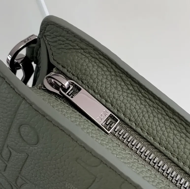 View 3 of Compact Dior-Texture Wallet: Leather, Bi-Fold, Premium Finish