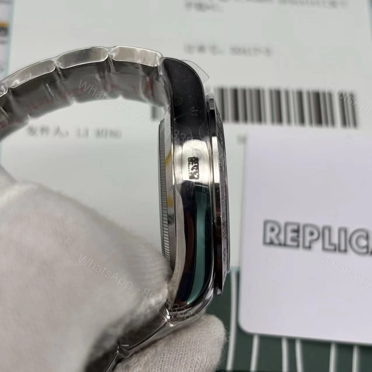 View 5 of Super Clone Rolex Daytona 126506 “Platona” Open Case Back | Ice Blue