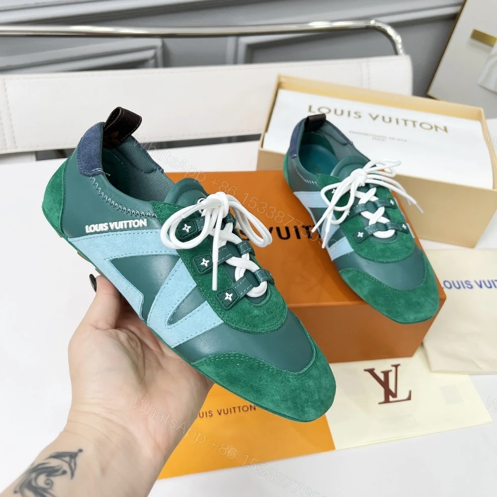 View 5 of Louis Vuitton LV Sneakerina Green 1AHNDY