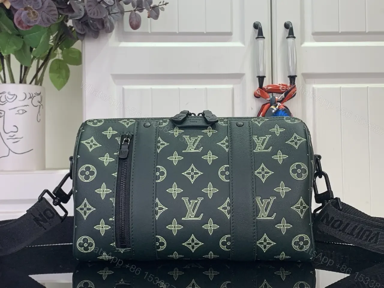 Dark Emerald Monogram Compact Training Bag: Luxury Carryall — view 1
