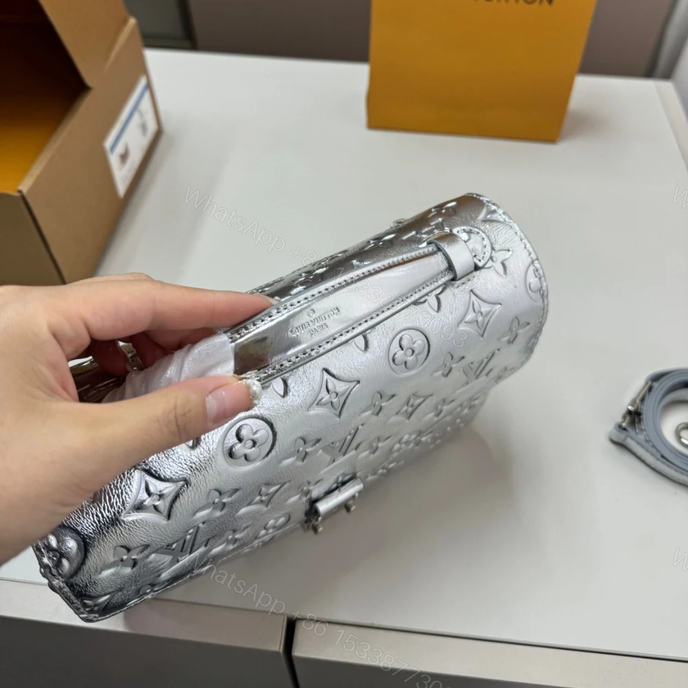 View 4 of Louis Vuitton Pochette Métis Silver 25Cm