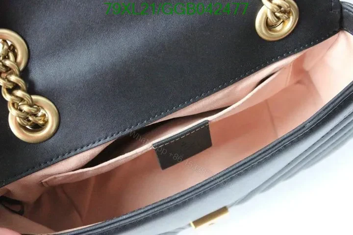 View 5 of Mini Gucci GG Marmont Bag in Red Matelassé Leather 768543