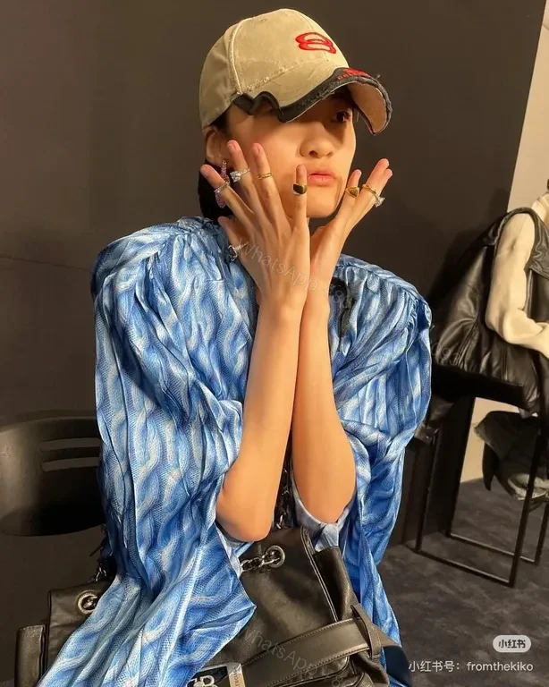View 3 of Balenciaga-Inspired Cap: Signature Logo, Everyday Luxury Cap