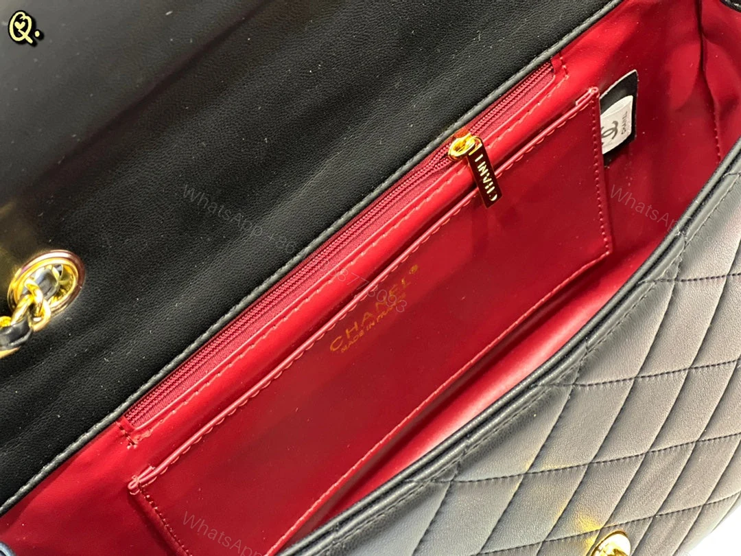 View 9 of Chanel Classic Flap Bag Medium Black Gold