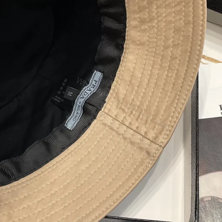View 7 of Sand-Beige Prada Nylon Bucket Hat: Everyday Luxury