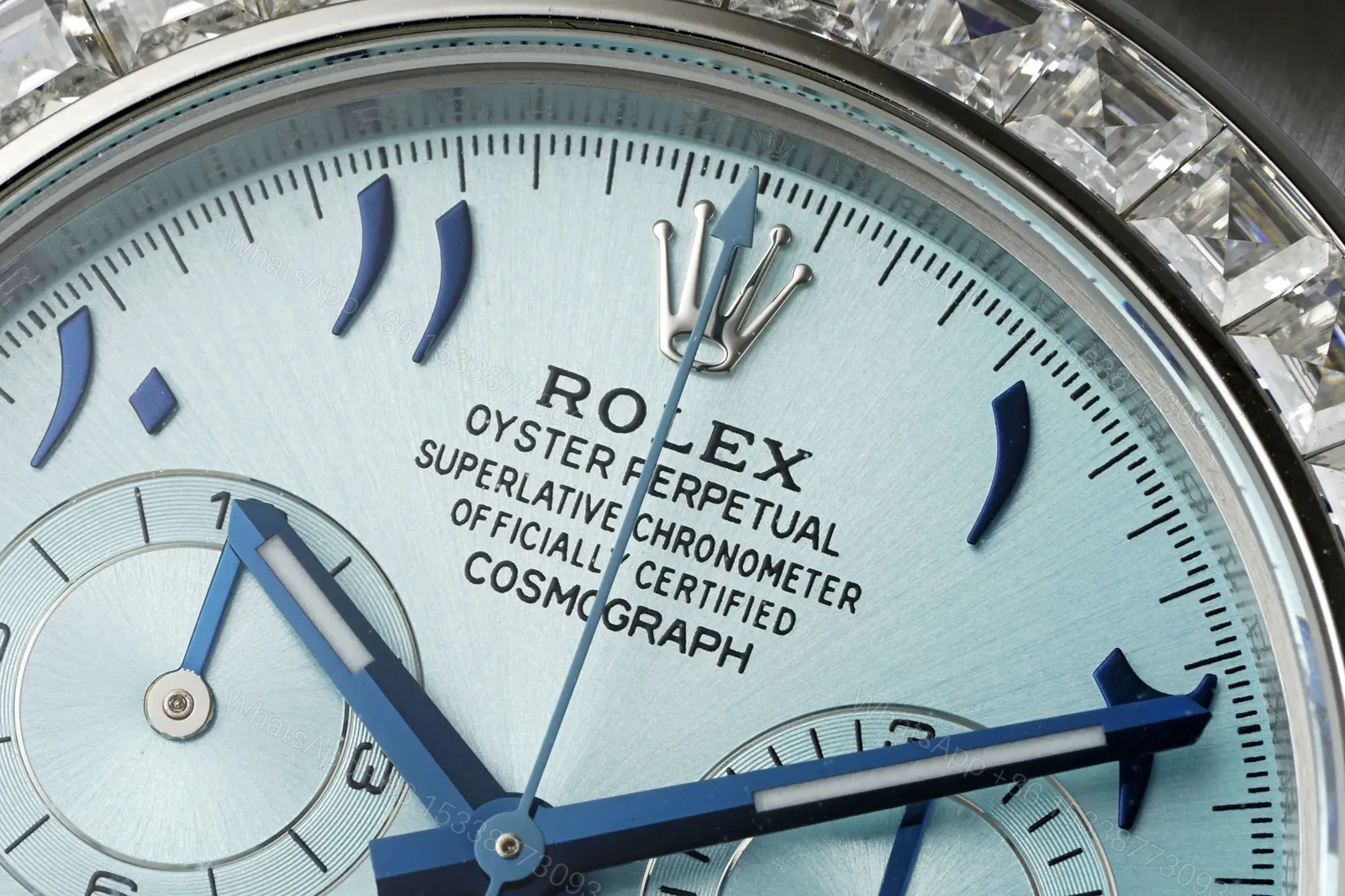 View 4 of Rolex Daytona 116506 Ice Blue Dial Diamond Bezel Platinum Watch RLX-DAY-116506-40-ICE-DIA