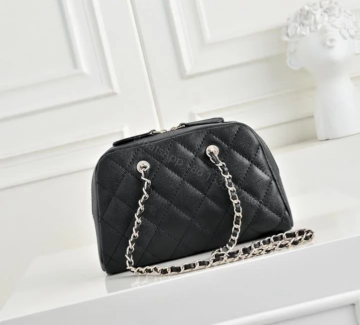 View 9 of Chanel Replica Mini Bowling Bag Clutch with Chain TB298