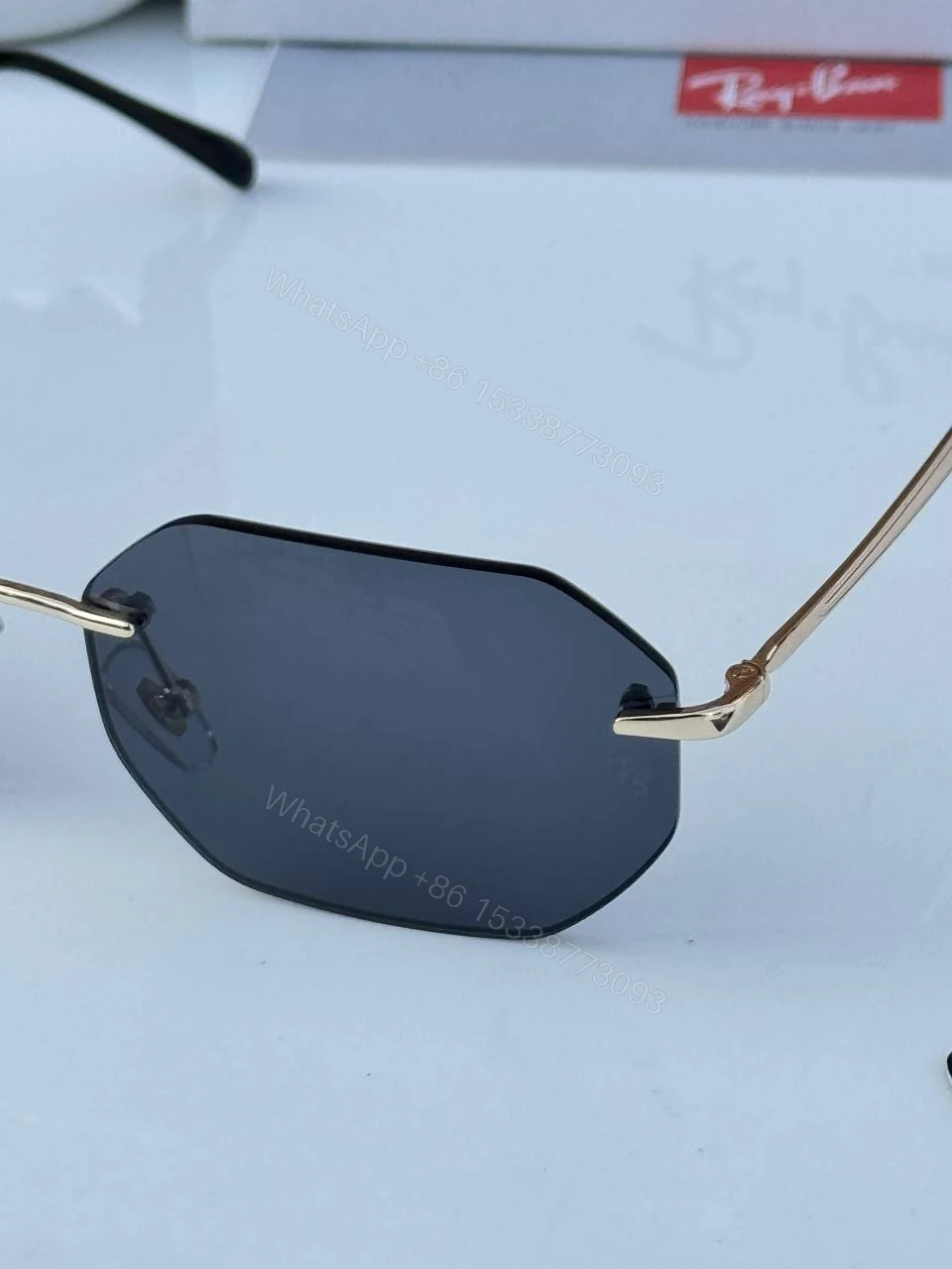 View 5 of First Copy RayBan 3769 Gold Black Premium Sunglasses Luxury Fashion Eyewear
