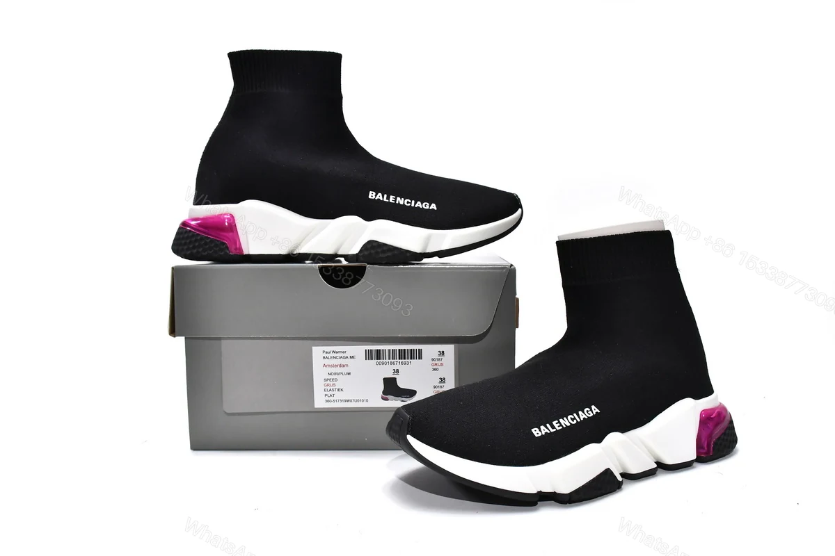 View 7 of Balenciaga Speed Trainer Black Purple