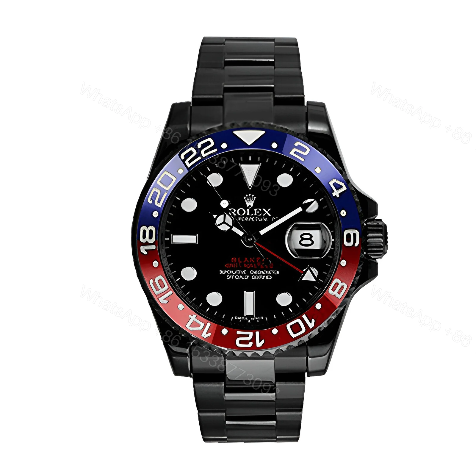 Rolex Blaken 126710BLRO-0001 Pepsi Black Dial Replica — view 1