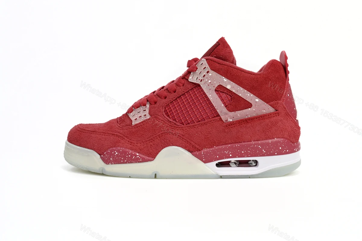 View 10 of Air Jordan 4 Retro Wine red ink splashing 904282