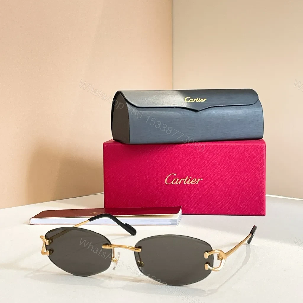 View 9 of Magenta Cart-Inspired Case + Rimless Glasses Set