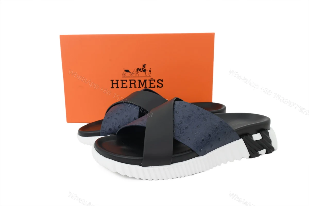 View 8 of HERMES Infra Sandals 'Blue'