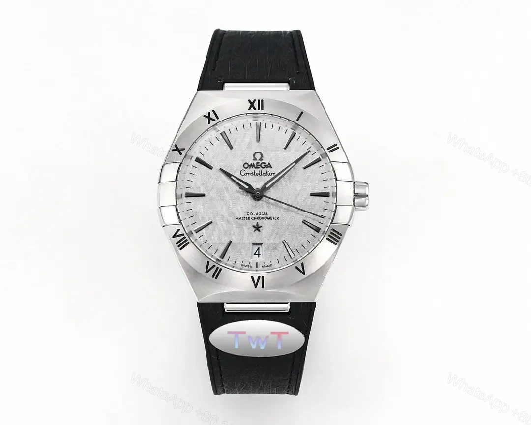 Omega Constellation Meteorite Series 5th Generation Watch 41MM Silver Dial with Black Strap — view 1
