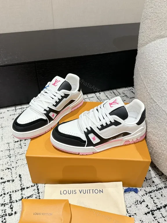 View 9 of Bold LV Pink Contrast High-Tops for All-Day Comfort