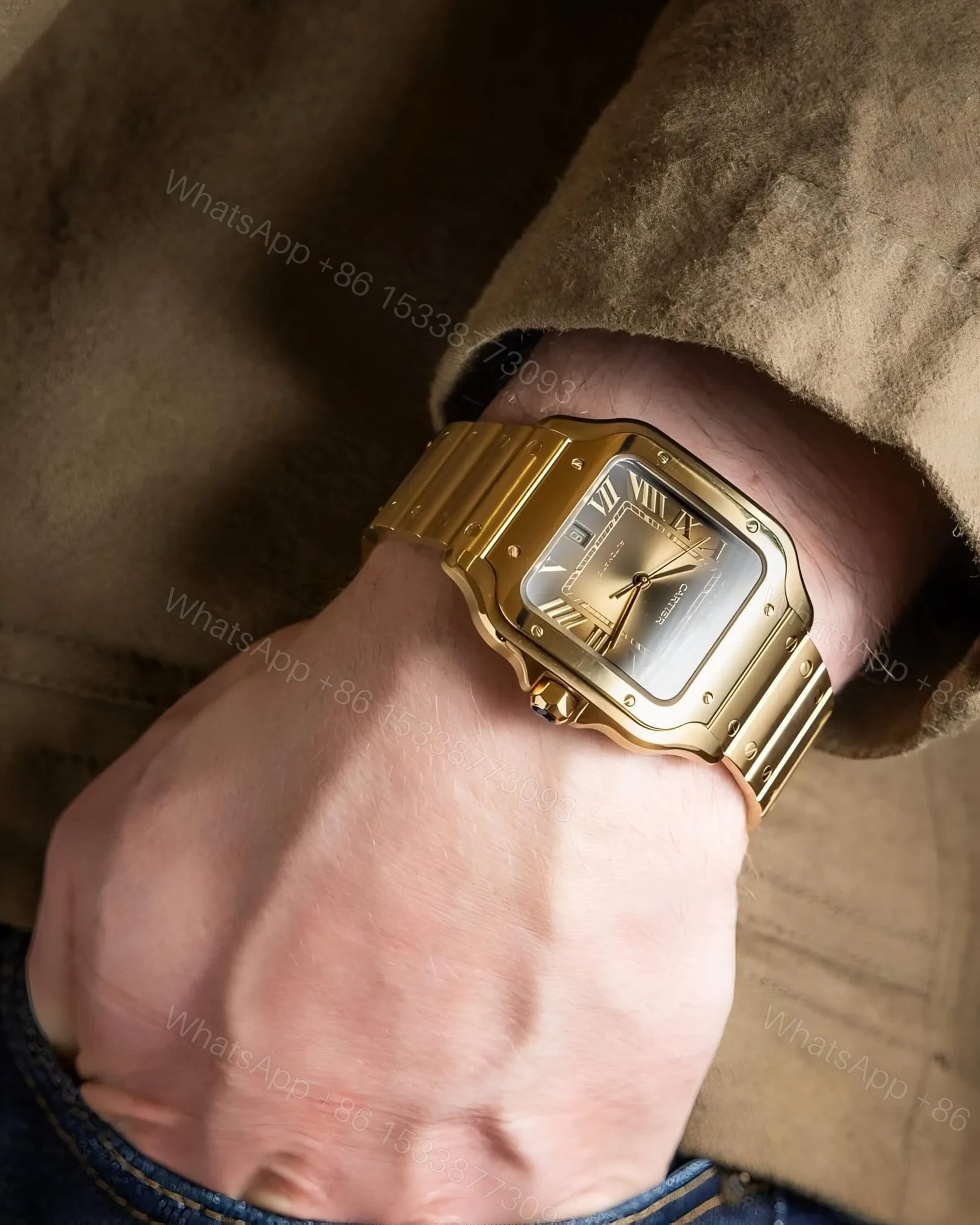 View 3 of Cartier Santos Gold Elegant
