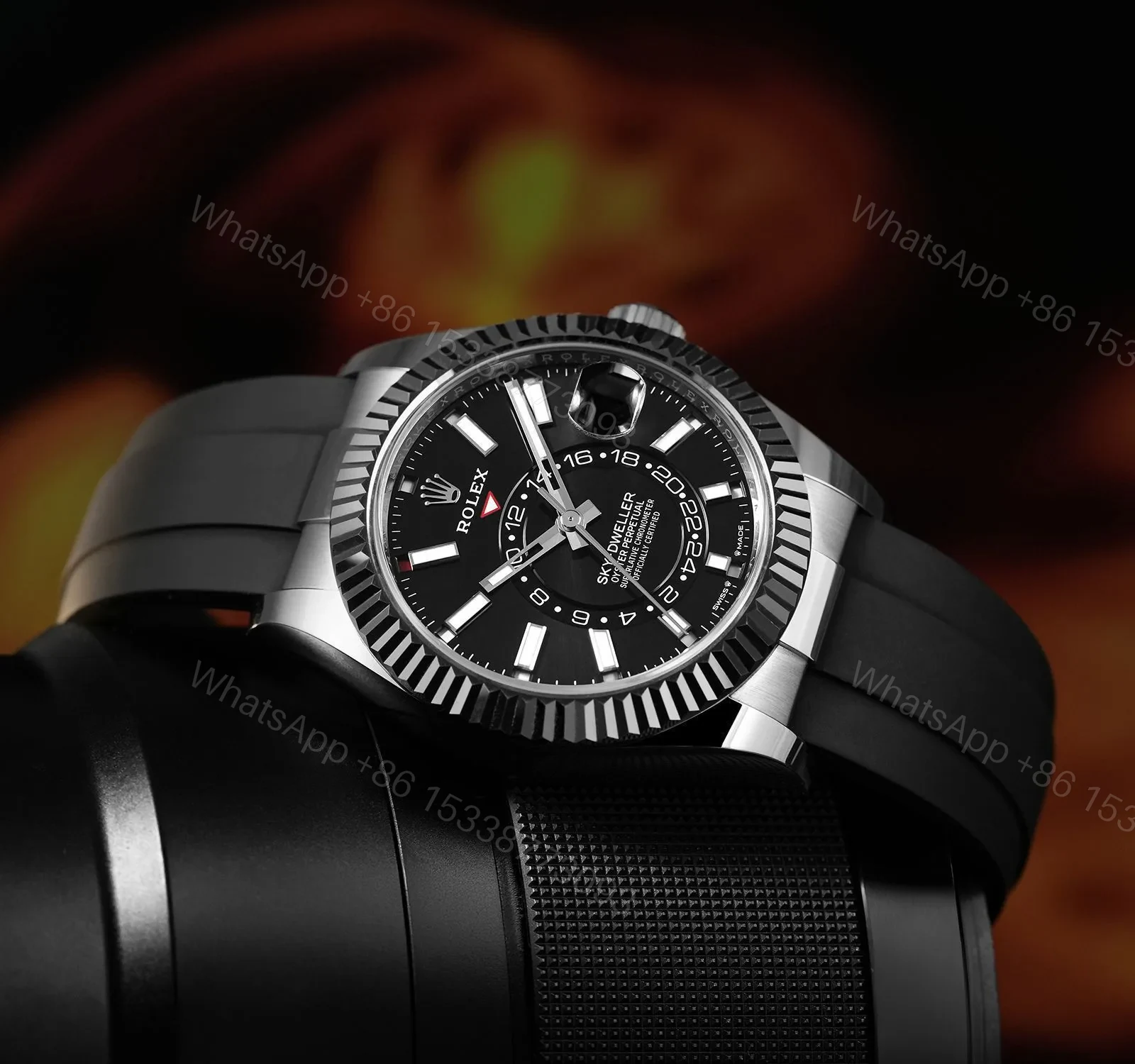 View 3 of Rolex Sky-Dweller Inspired Luxury Automatic Watch