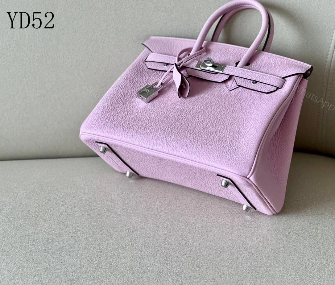 View 7 of H BIRKIN 25 TOGO PINK SILVER HARDWARE 25CM