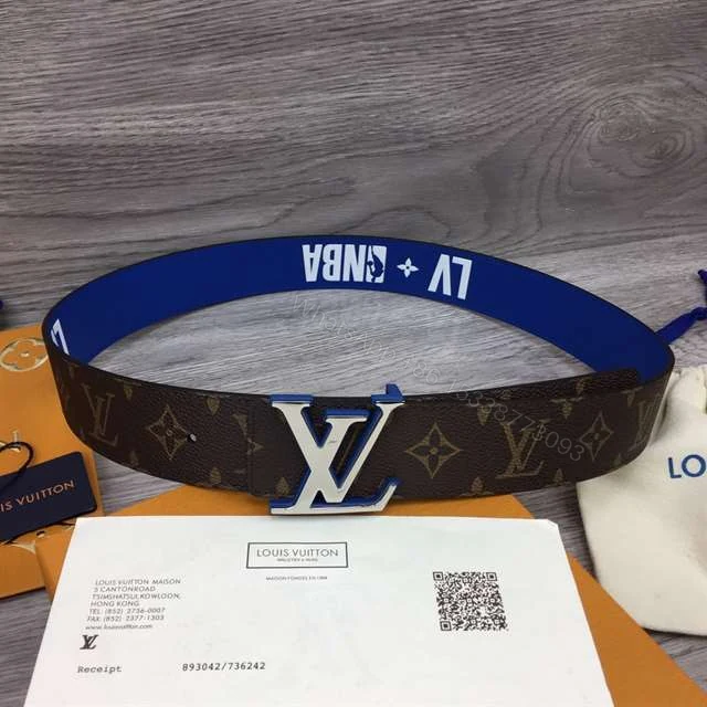 View 2 of LOUIS VUITTON X NBA 3 STEPS 40MM REVERSIBLE MONOGRAM CANVAS BELT – B113