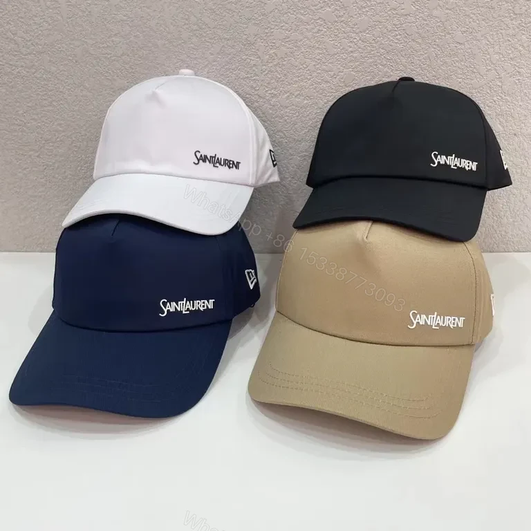 View 4 of Saint Laurent Cap: Luxury Cotton Blend, Subtle Logo, Everyday Ready