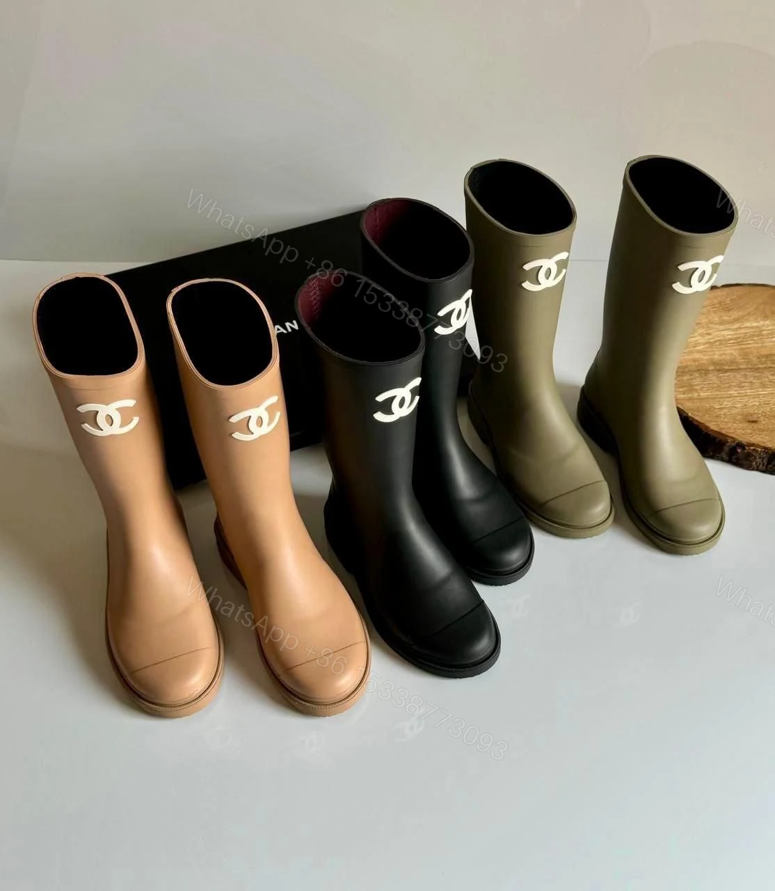 View 4 of Chanel Rubber Rain Boots