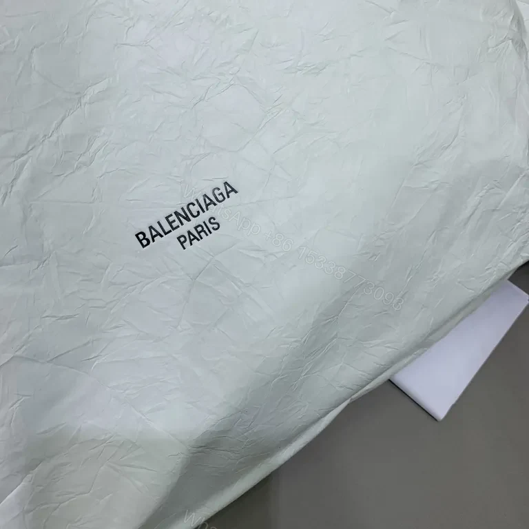 View 2 of White Nylon Tote with Chain Accent â€“ Everyday Luxury Bag