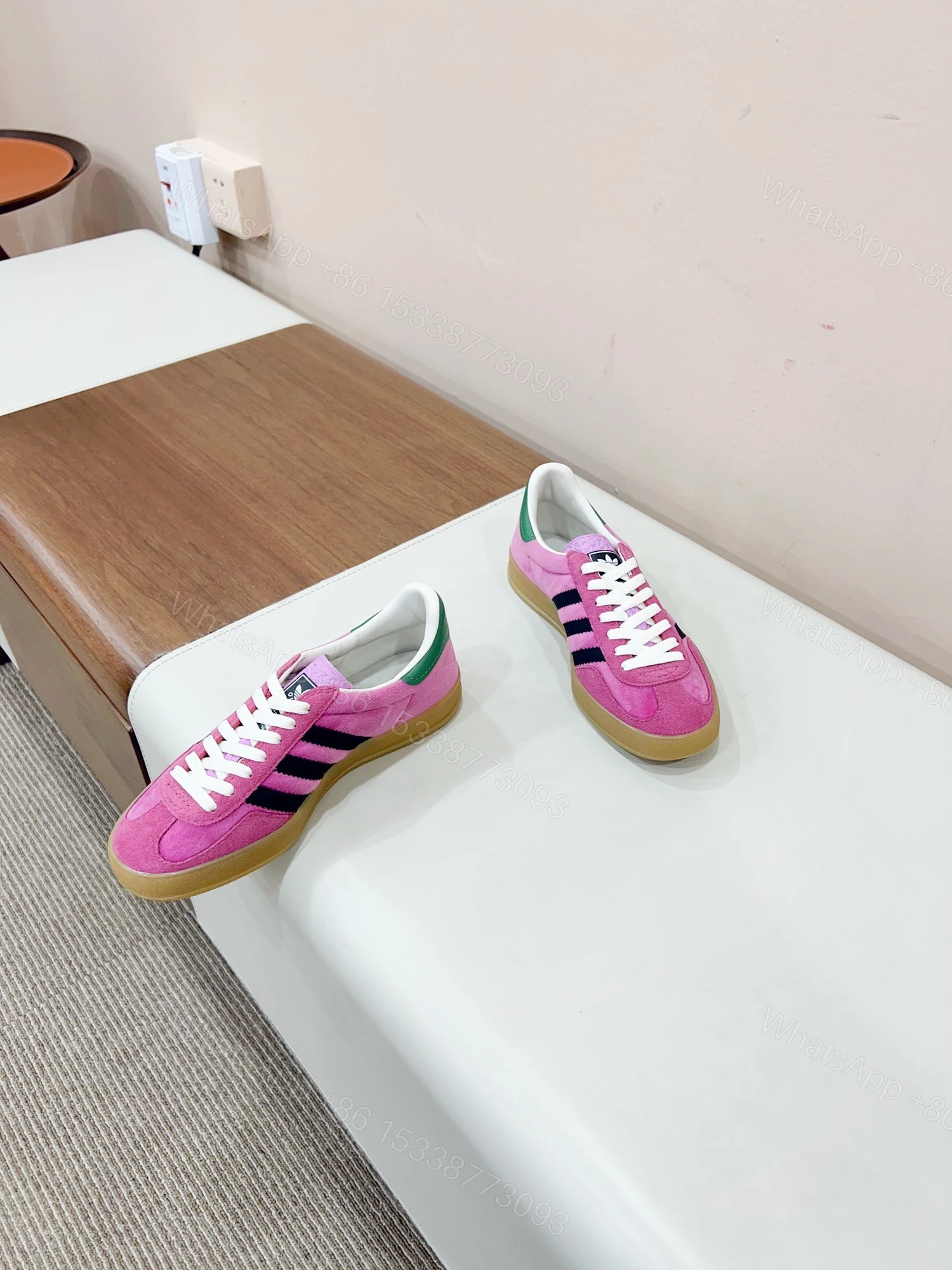 View 3 of Gucci Gazelle Pink Sneaker