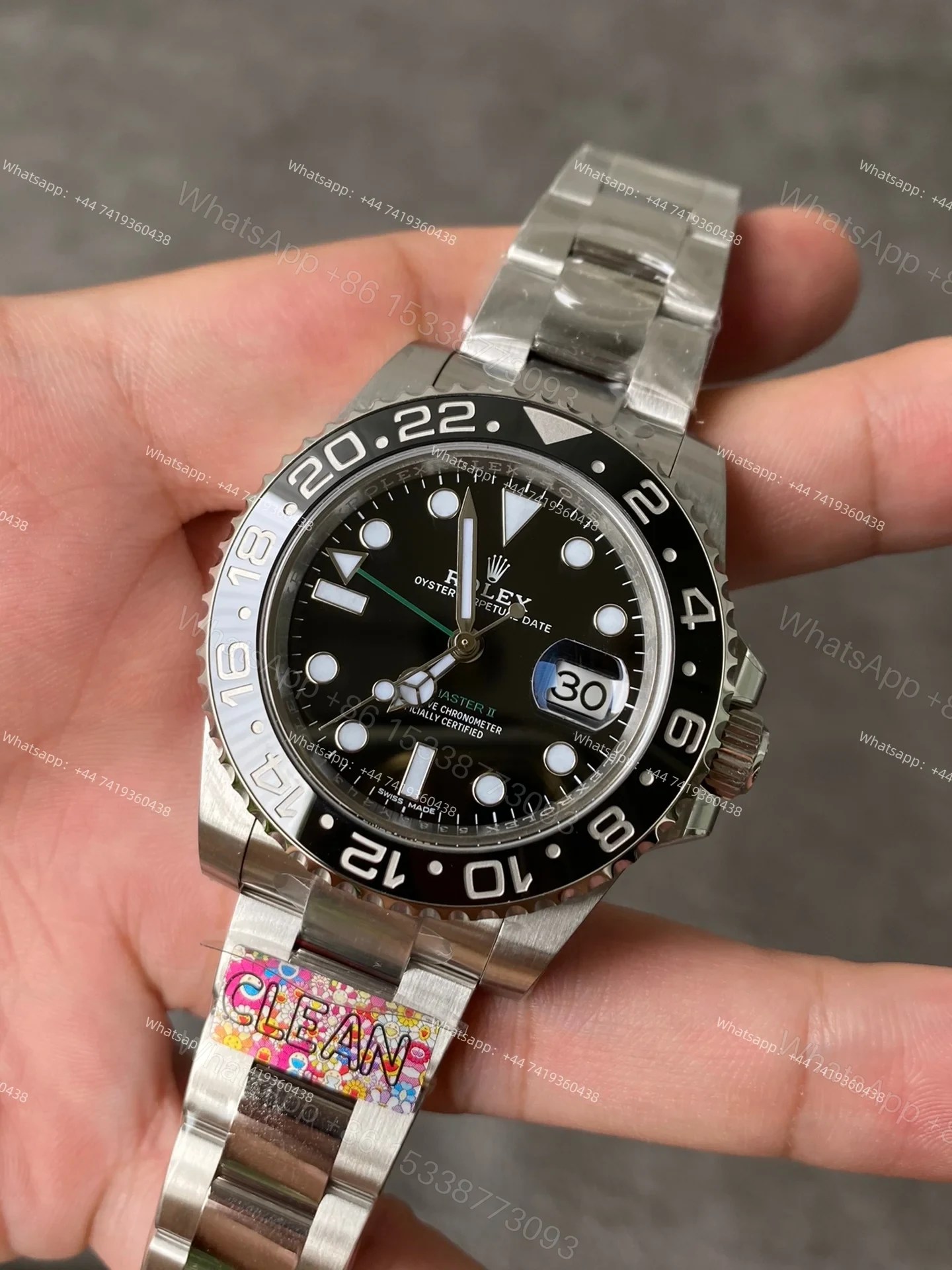 View 6 of Rolex Super Clone Watches 1:1 Black GMT-Master II 116710LN 3186 Movement