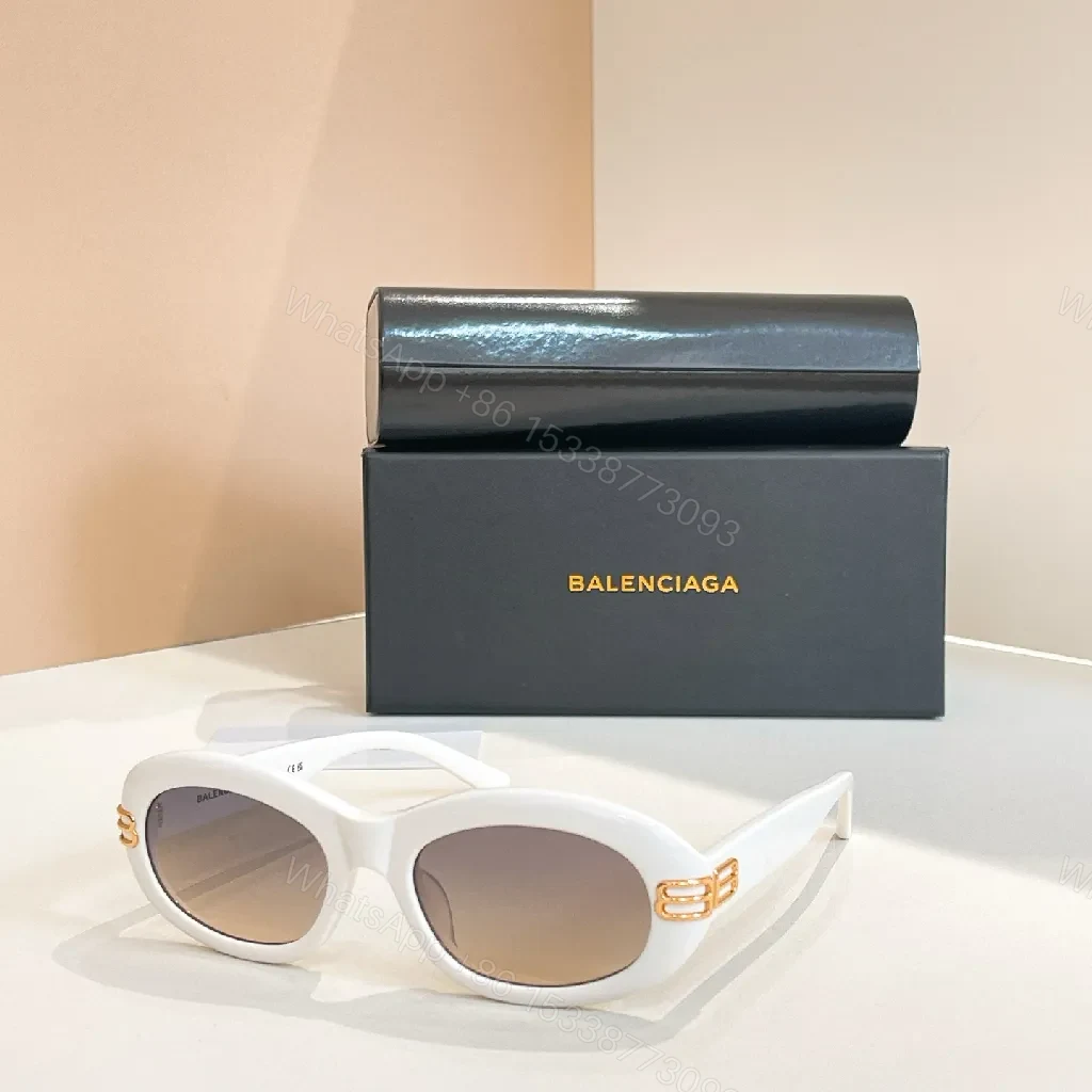 View 6 of Soft Pink Frame Cat-Eye Sunglasses with Gold Accents, UV400