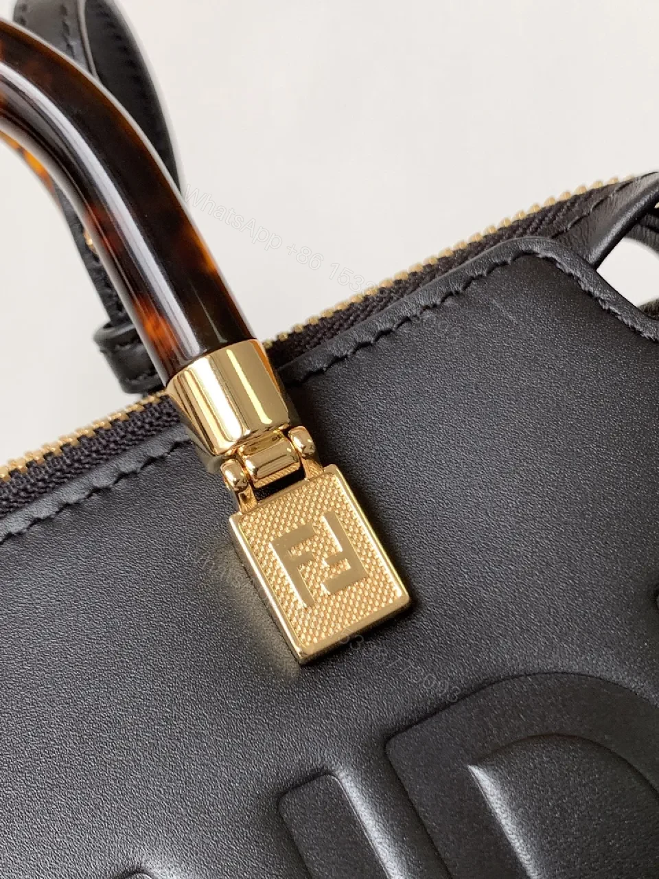 View 4 of Bold Logo, Leather, Minimalist, Gold Hardware Bag, Mini Bag