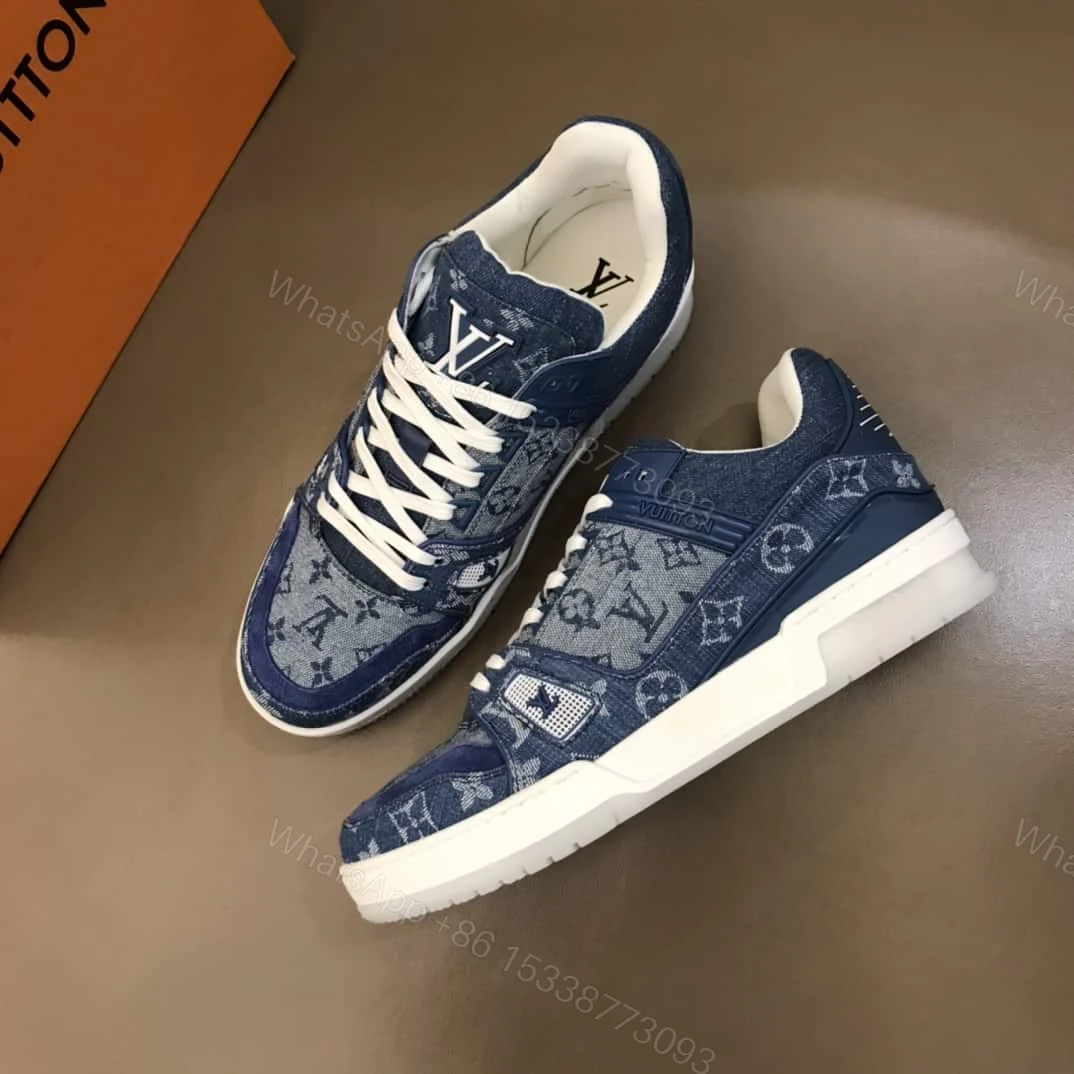 View 9 of VIRGIL ABLOH WRAPS LOUIS VUITTON 408 SNEAKER IN DENIM – LV122