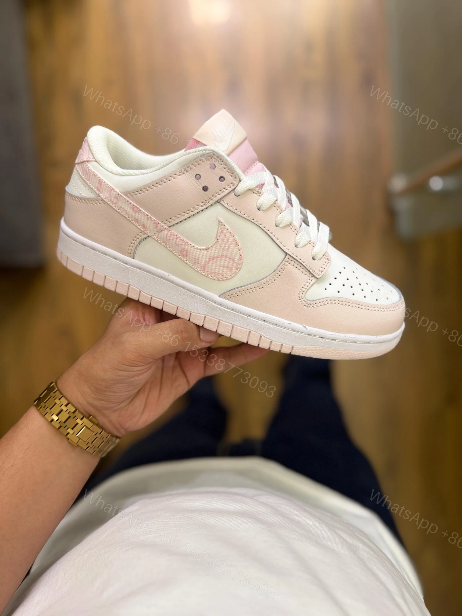 View 2 of FIRST COPY NIKE SB DUNK PINK PASLEIY FOR GIRLS