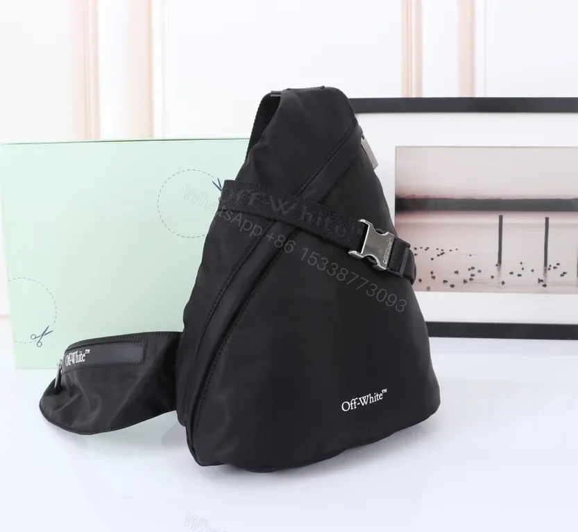 View 3 of Off-White-Inspired Compact Utility Sling Bag: Street-Ready, Hands-Free