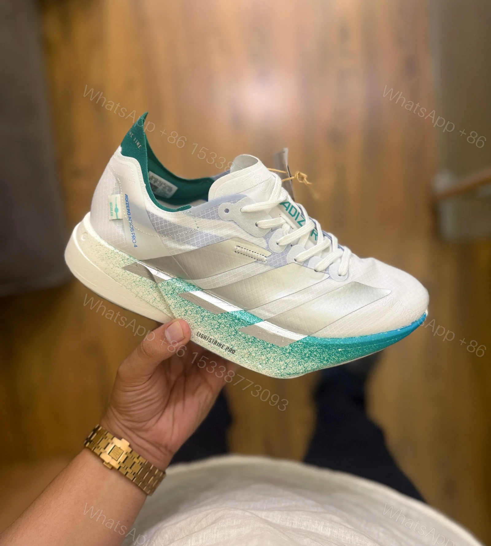 View 5 of FIRST COPY ADIDAS ADIOS BERLIN SILVER GREEN