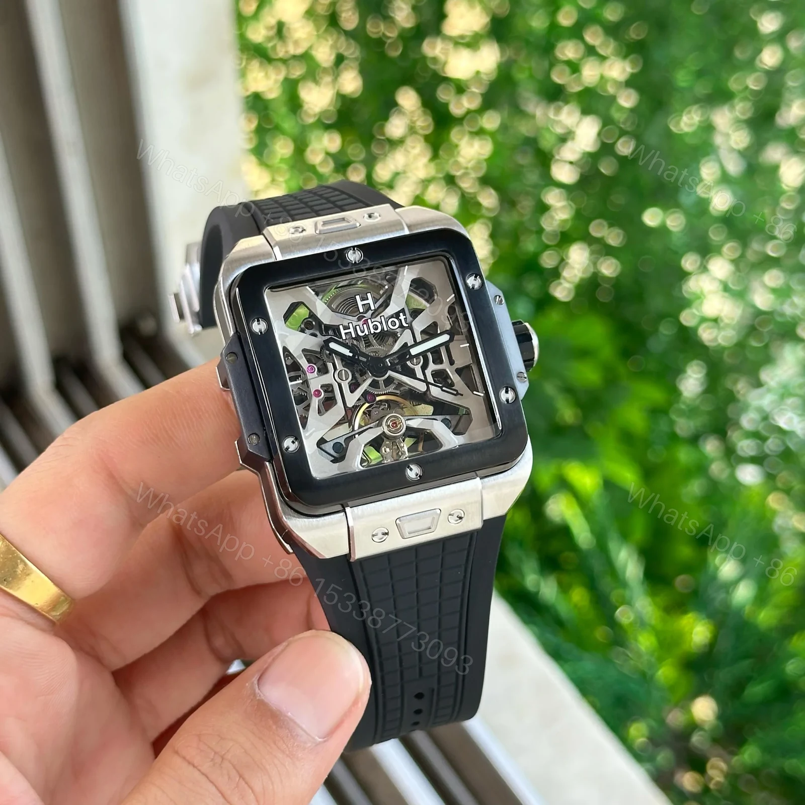 View 3 of Hublot Square Bang Unico Titanium 42MM Skeleton Edition