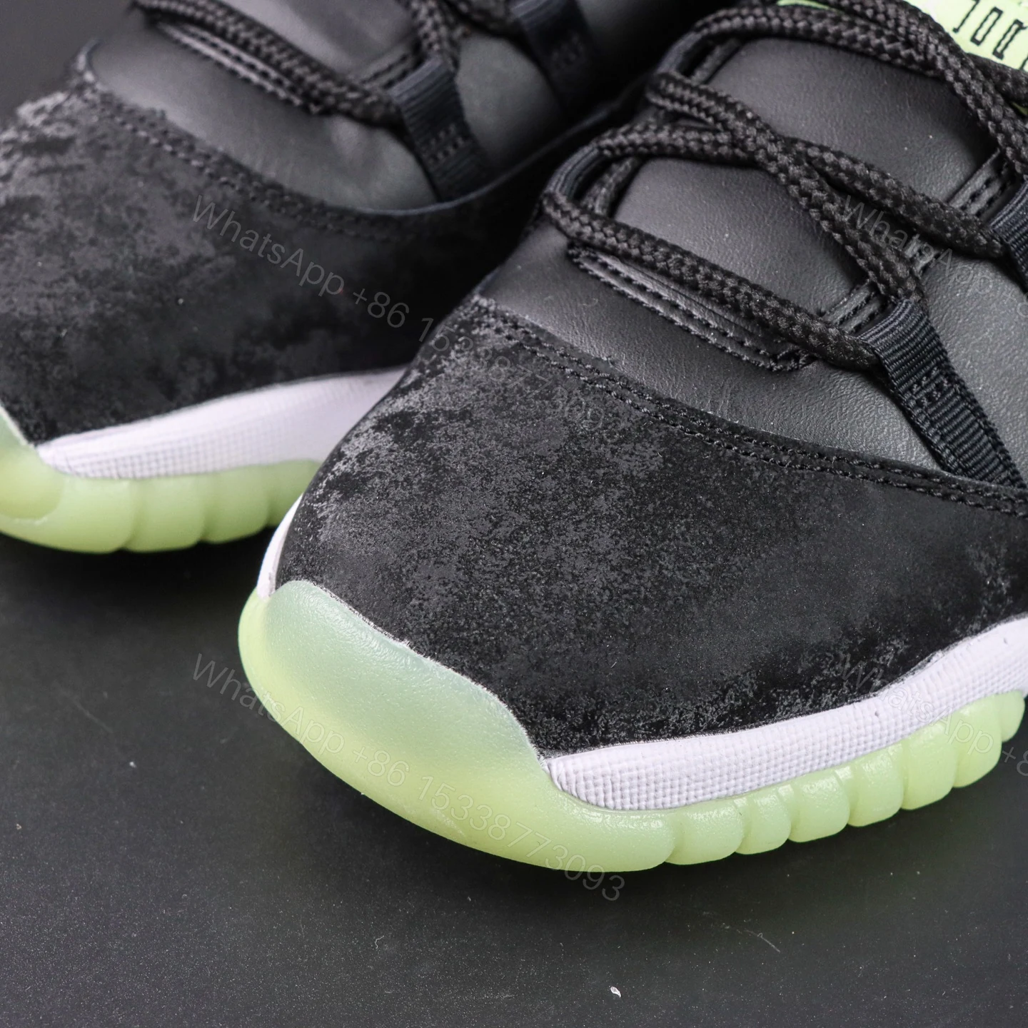 View 4 of Jordan 11 Retro Black Barely Volt Reps