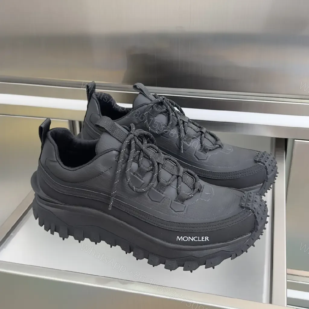 View 10 of Structured Black Utility Sneaker: Rugged Luxury, All-Day Comfort