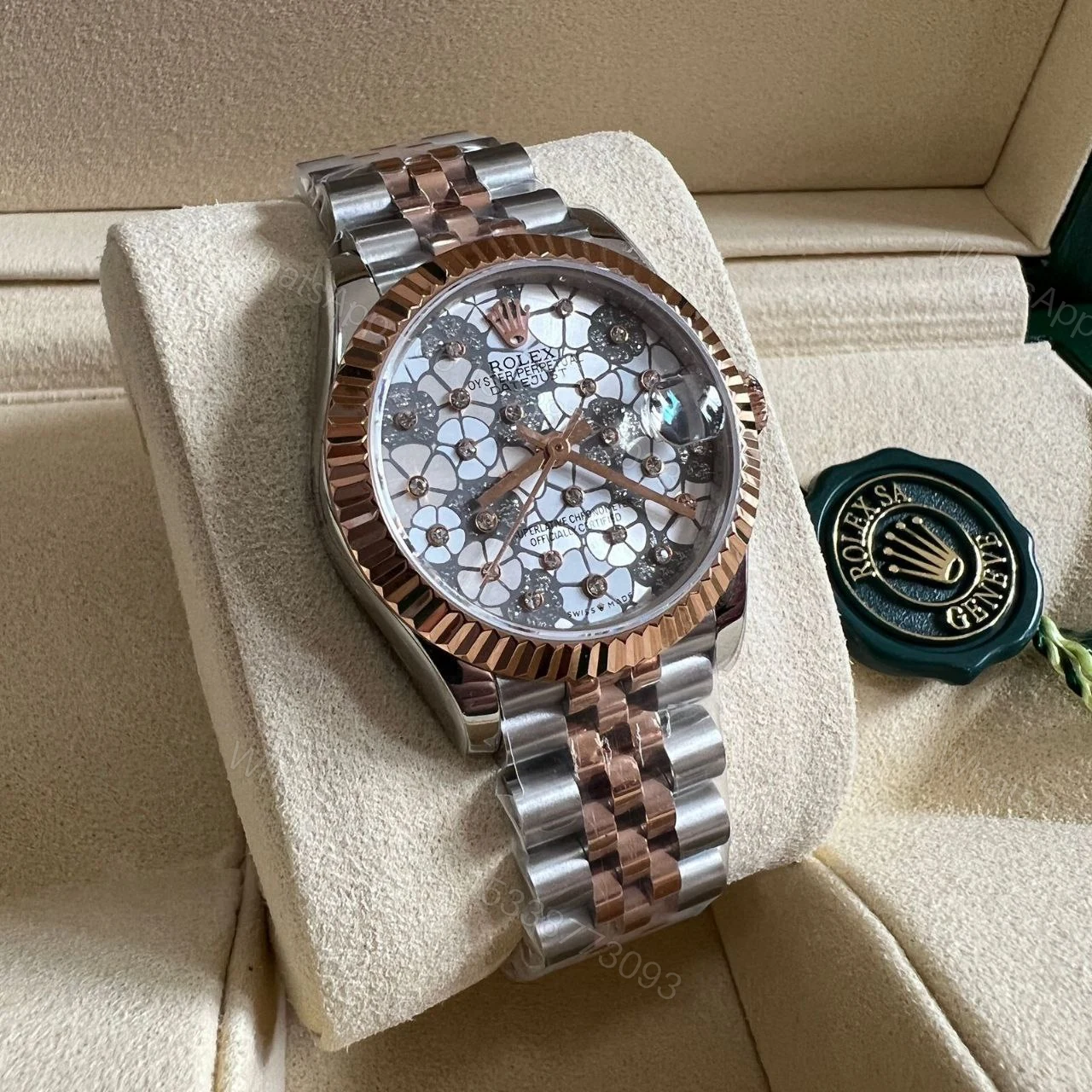 Design Rolex Datejust 31 floral motif — view 1