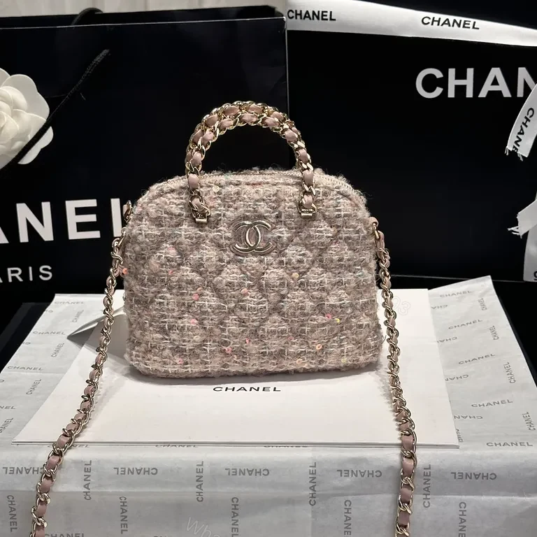 Chanel BouclÃ© Mini Handbag with Chain Handle - Luxe Everyday — view 1