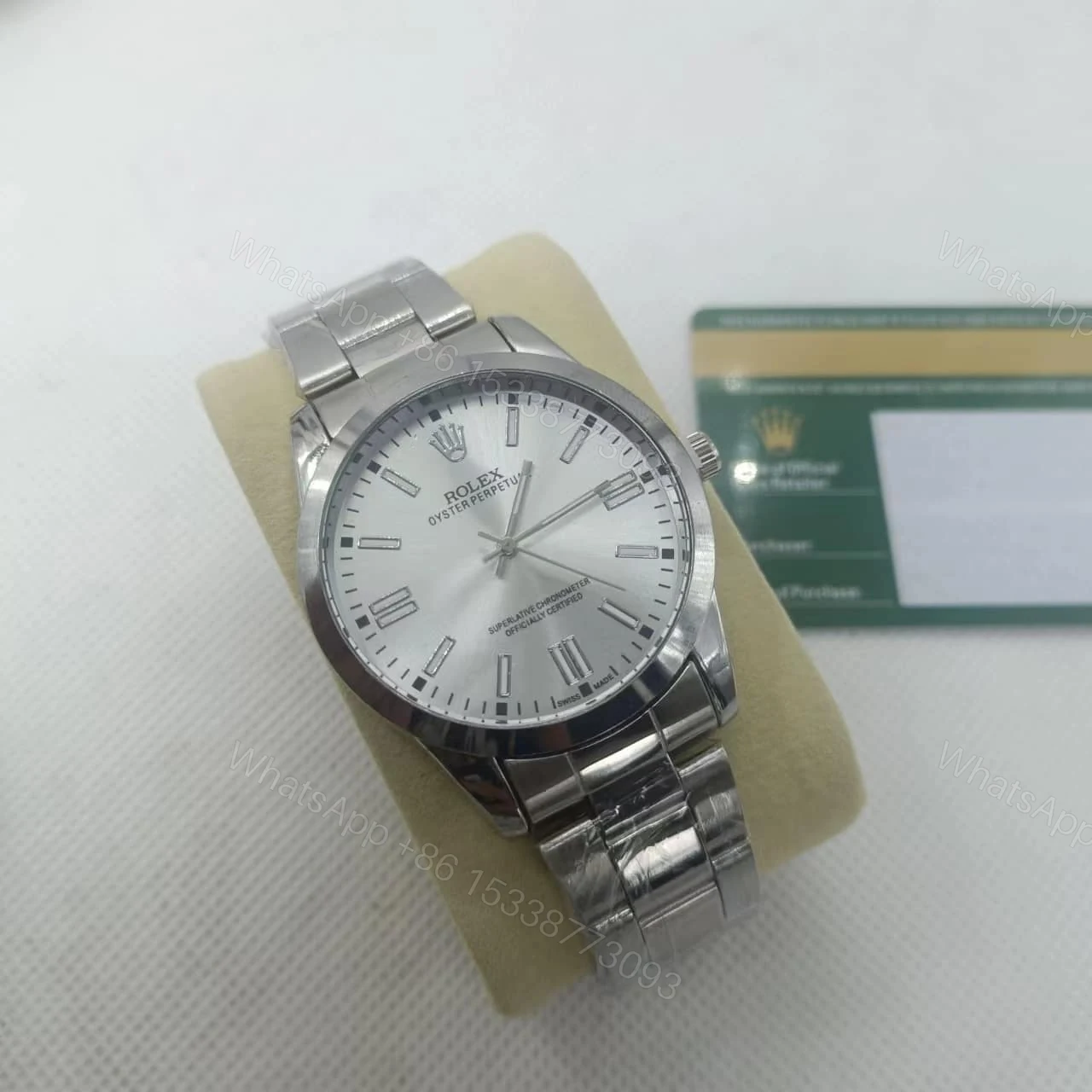 View 2 of Rolex Oyster Perpetual Watch 41Mm Silver Dial