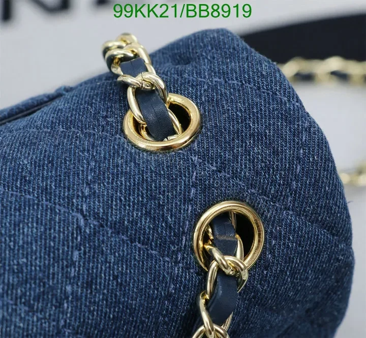 View 7 of Chanel Washed Denim Shoulder Bag in Sky Blue BB5678 – Effortless Fashion Accessory