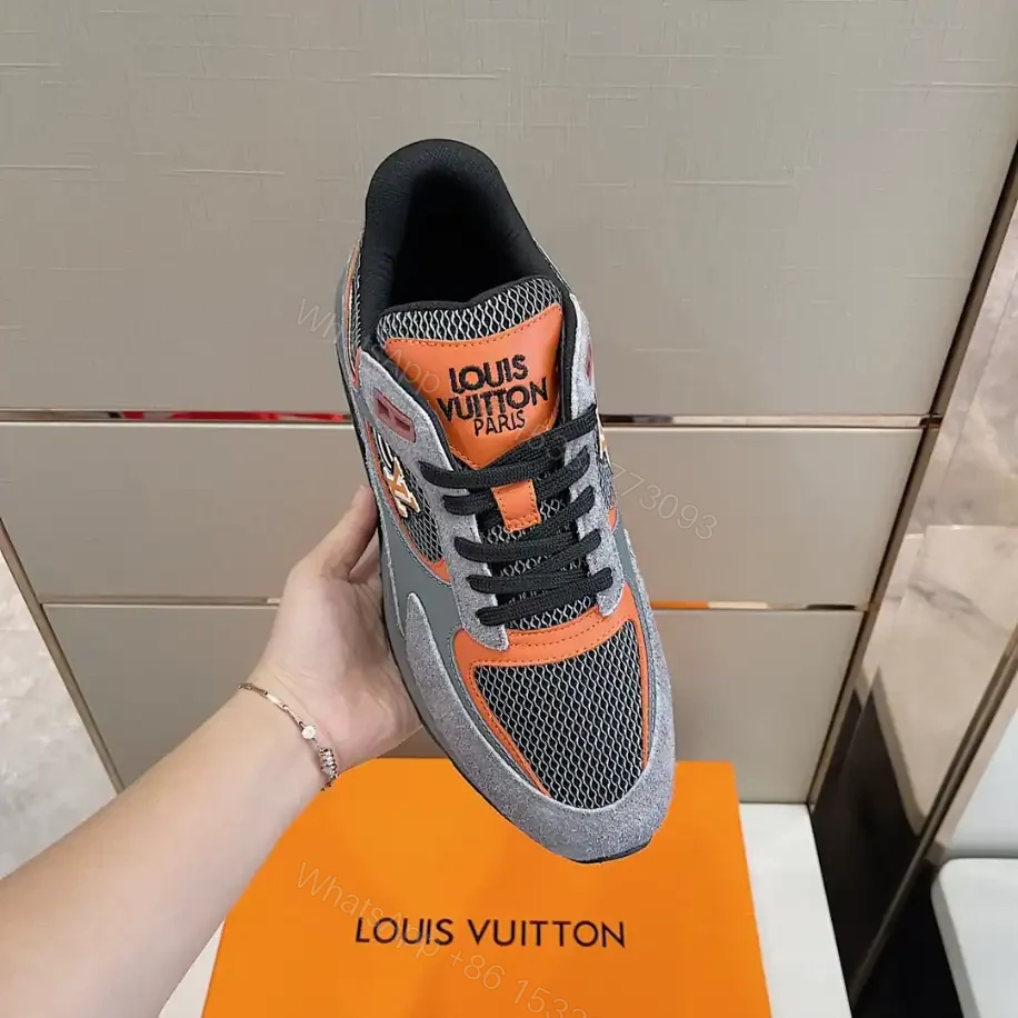 View 3 of LOUIS VUITTON RUN AWAY SNEAKERS IN GREY AND BLACK – LSVT359