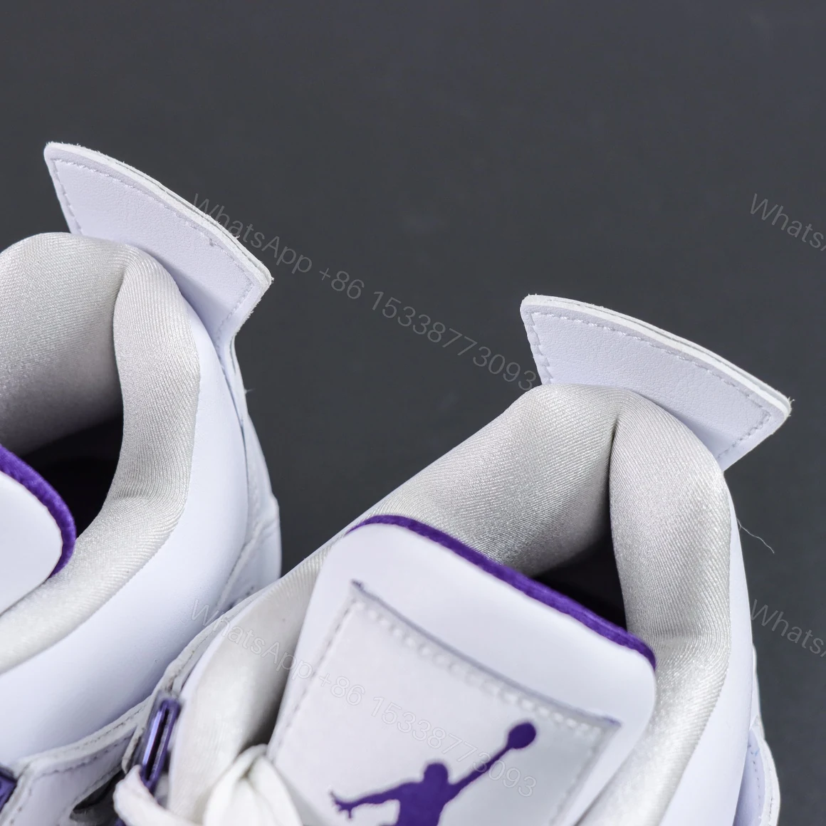 View 4 of Air Jordan 4 Retro Metallic Purple Reps